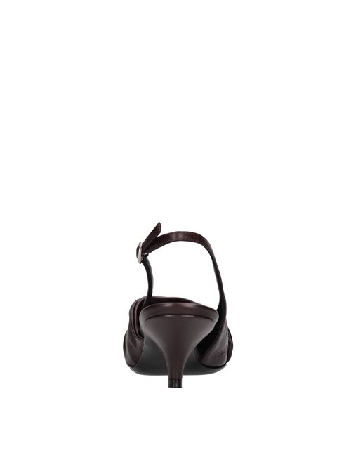 Leather slingback pumps STRATEGIA | A5709 PIUMA+NKBORDEAUX